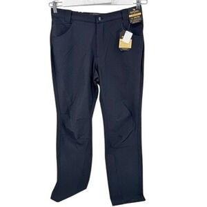 NWT Burlebo Challenger Pant Size Large 34/36 Black DWR Water Resistant